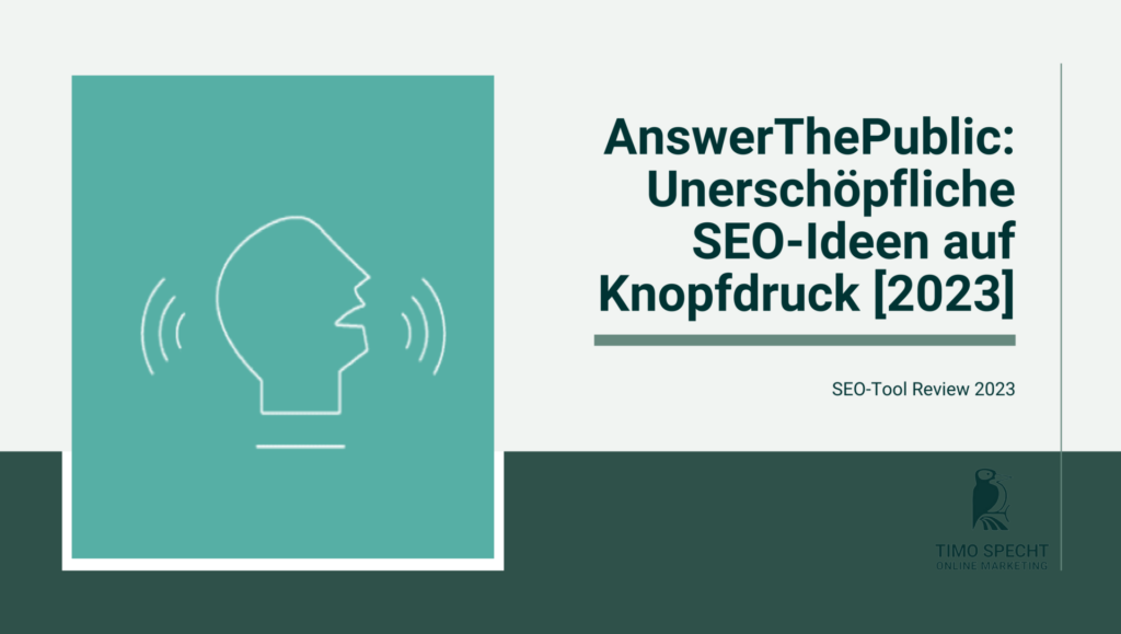 Ein Titelbild eines Artikels über das SEO-Tool namens AnswerThePublic