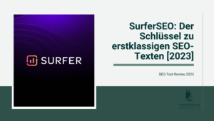 Artikelüberschrift für einen Artikel über ein SEO-Tool namens SurferSEO