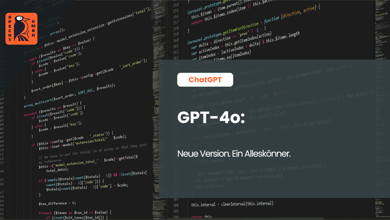 Beitragsbild zum Blogbeitrag über GPT-4o von OpenAI (ChatGPT)